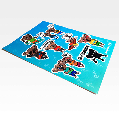 Стикерпаки Укулеле А5 на папиру