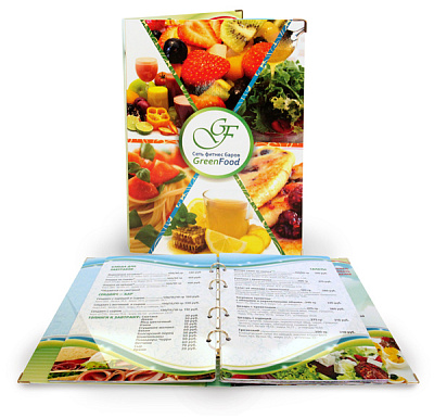 Пластичне фасцикле менија Green Food