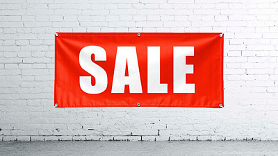 Великоформатна штампа — банер SALE